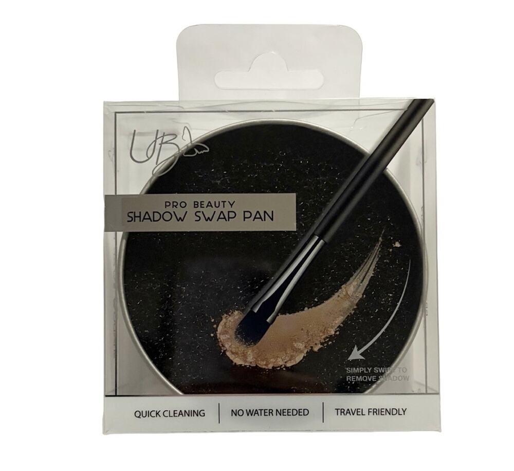 Urban Butterfly Pro Beauty Shadow Swap Pan Dry Makeup Brush Cleaner No Water New